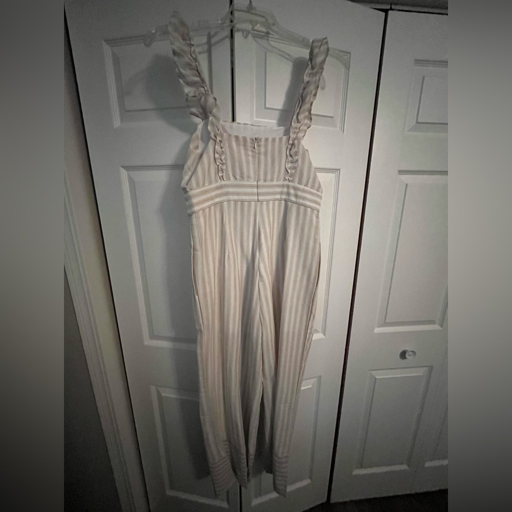 Altar’d State Striped Ruffle Jumpsuit - Picture 3 of 5